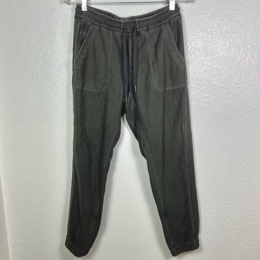 Athleta Women’s Farallon Jogger Pants 2 Dark Gray Sweatpants Pockets Drawstring